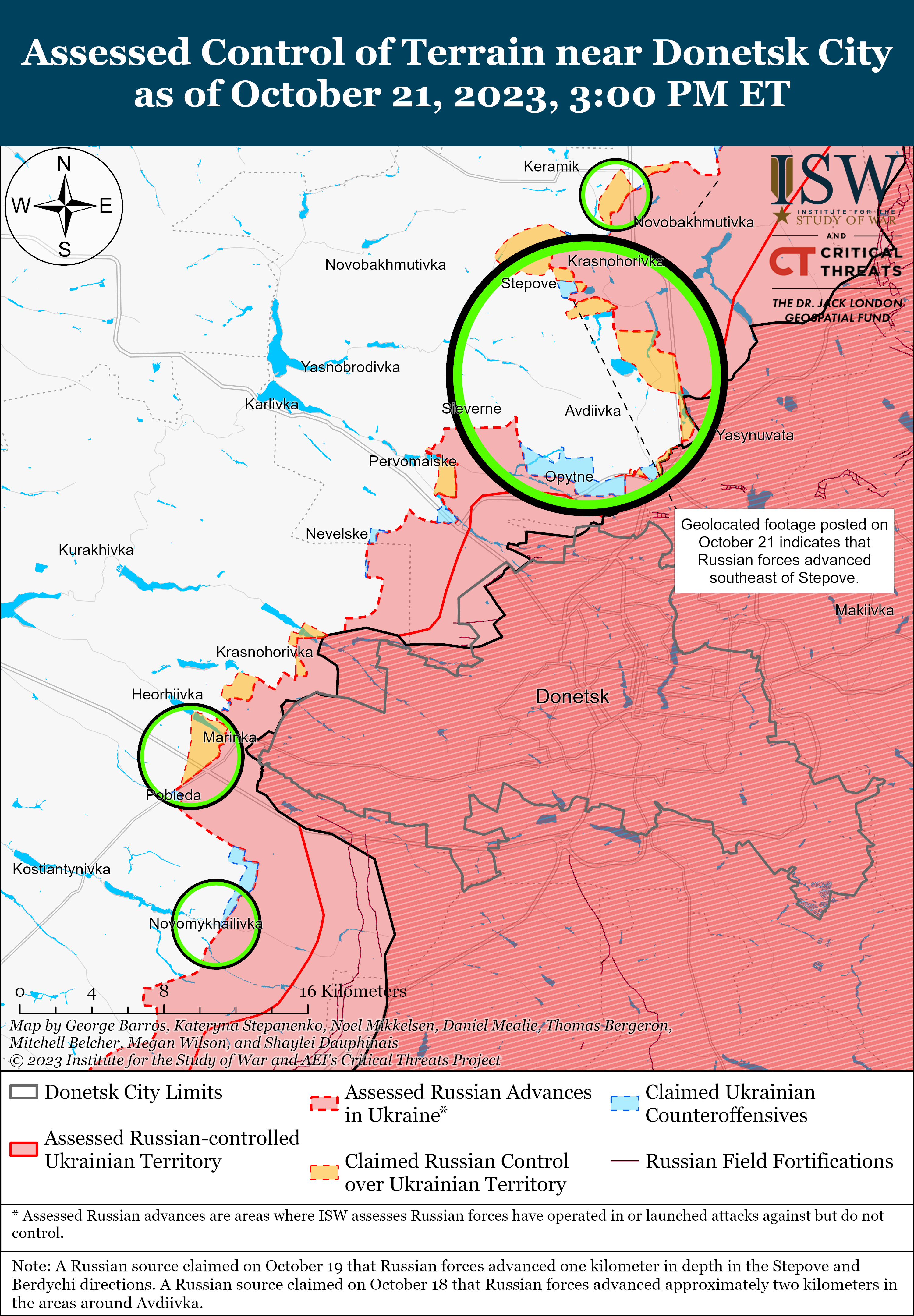 ISW Blog: Russian Offensive Campaign Assessment, October 21, 2023